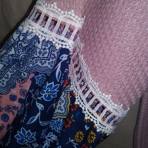 Oversized boho type style